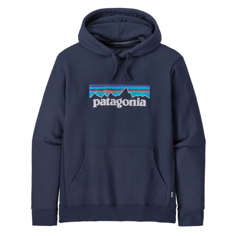 Pánska mikina Patagonia P-6 LOGO UPRISAL HOODY  - tmavo modrá