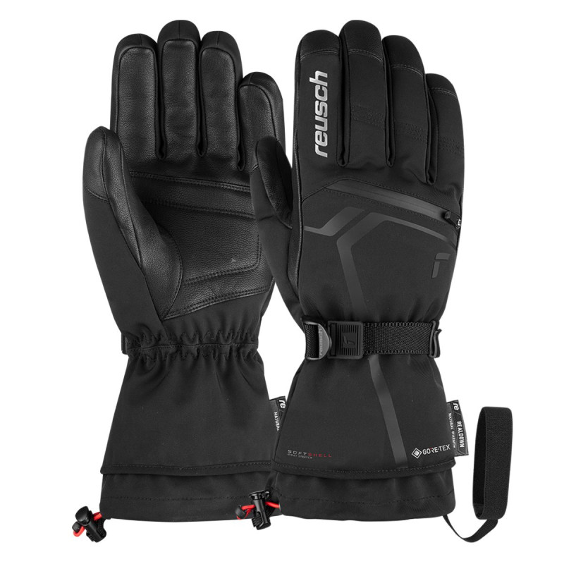 Pánske lyžiarské rukavice Reusch DOWN SPIRIT GORE-TEX  - čierna