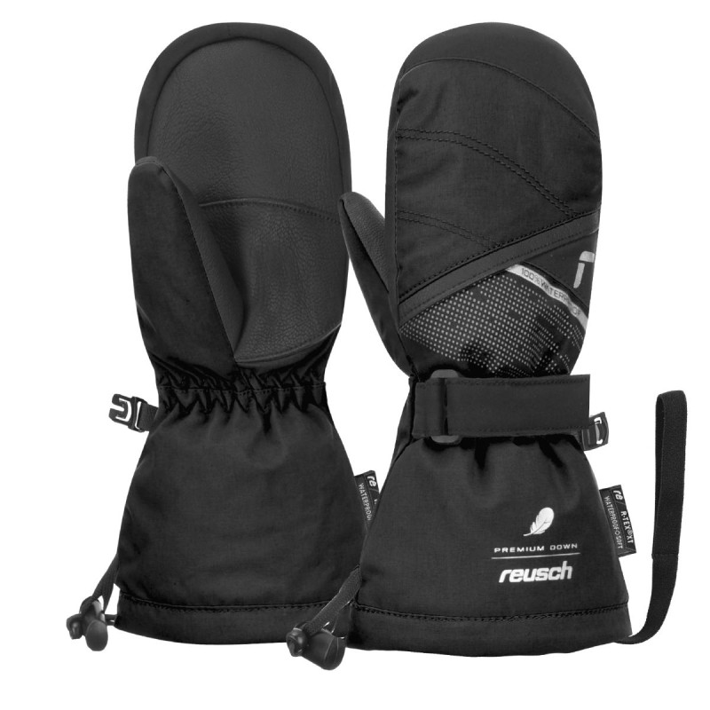 Dětské lyžařské rukavice Reusch KADEN DOWN R-TEX® X MITTEN  - černá