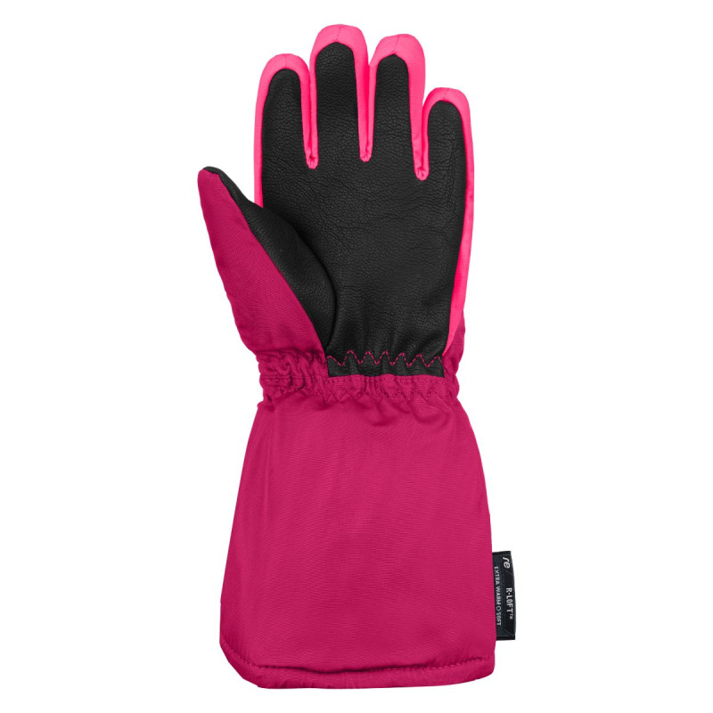 Dívčí lyžařské rukavice Reusch TOM  - tmavě růžová