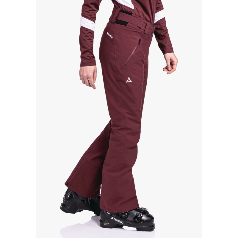 Dámske lyžiarské nohavice Schöffel WEISSACH L  - vínová