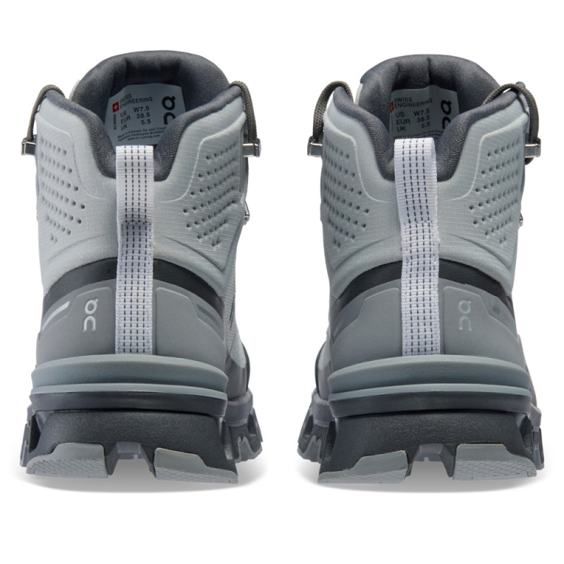 Dámské turistické kotníkové boty On CLOUDROCK 2 WATERPROOF  - světle šedá