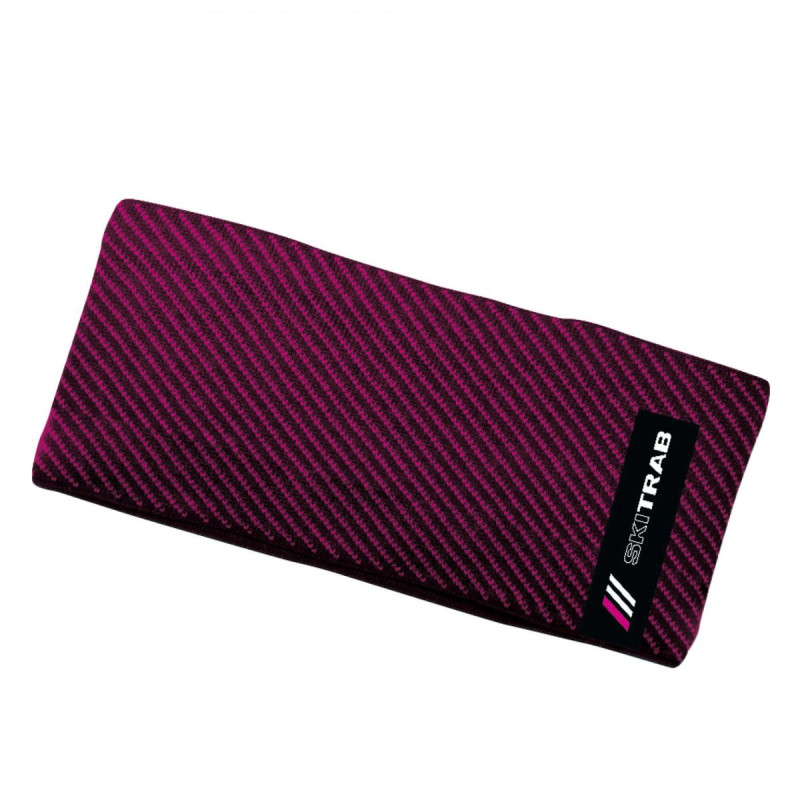 Dámska čelenka Ski Trab BRAND  - tmavo ružová
