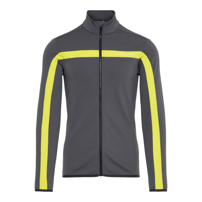 Pánská lyžařská mikina J.Lindeberg KIMBALL JARVIS JACKET BRUSHED  - tmavě šedá