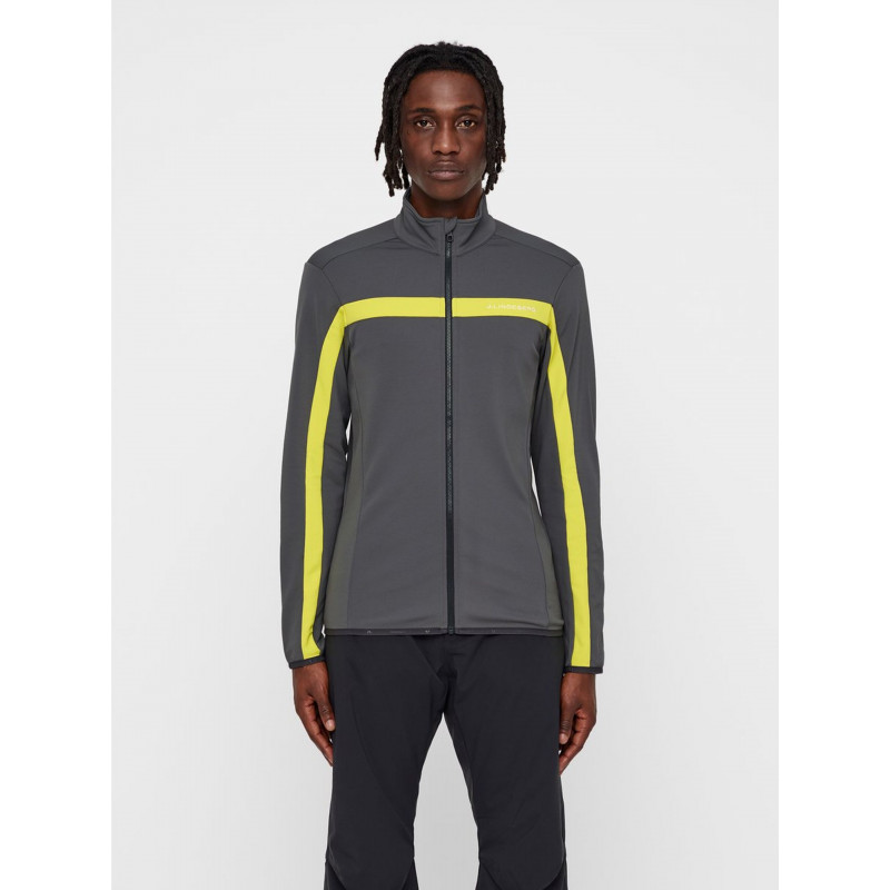 Pánská lyžařská mikina J.Lindeberg KIMBALL JARVIS JACKET BRUSHED  - tmavě šedá