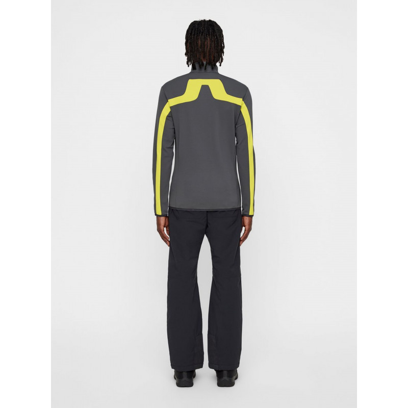 Pánská lyžařská mikina J.Lindeberg KIMBALL JARVIS JACKET BRUSHED  - tmavě šedá