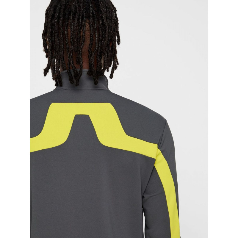 Pánská lyžařská mikina J.Lindeberg KIMBALL JARVIS JACKET BRUSHED  - tmavě šedá