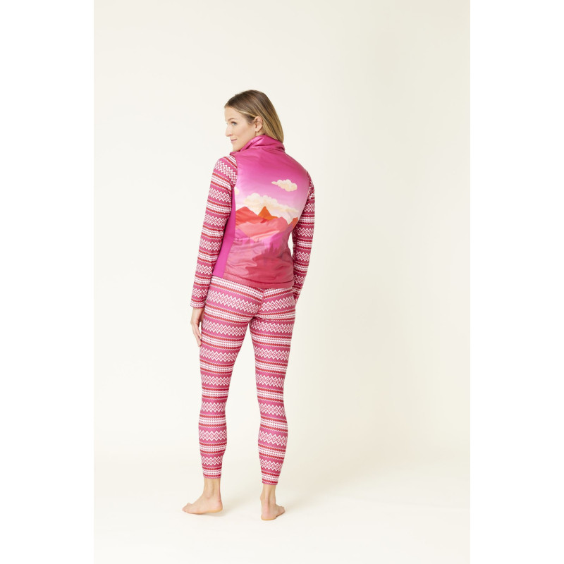 Dámska vesta Krimson Klover SELA REVERSIBLE  - tmavo ružová