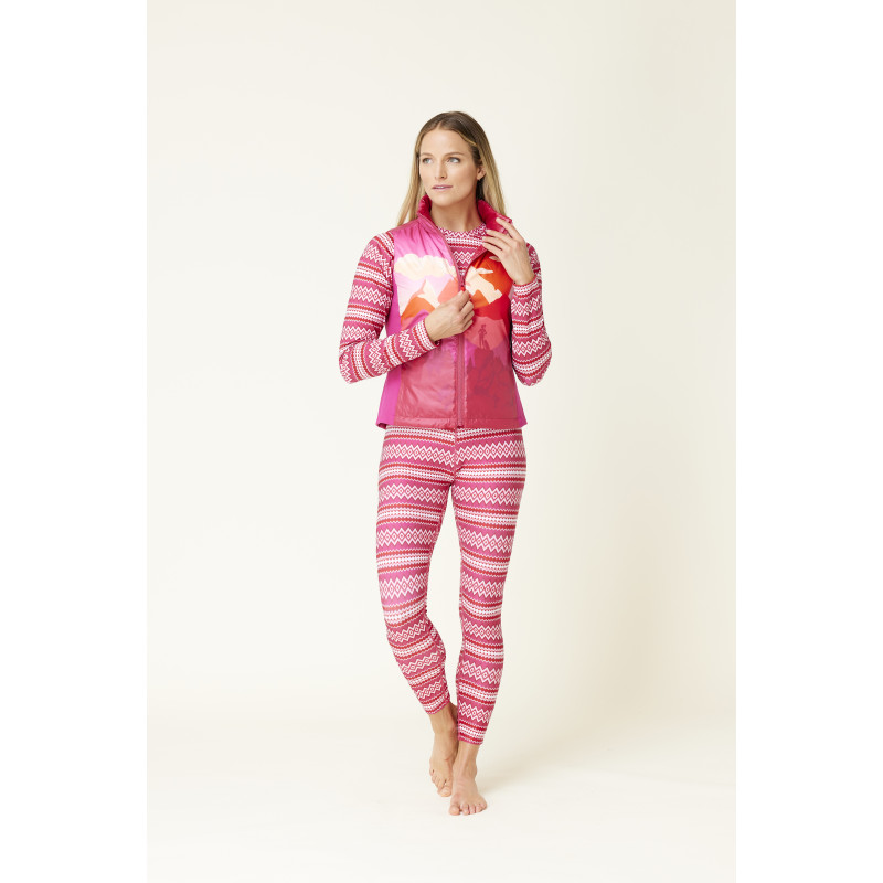 Dámska vesta Krimson Klover SELA REVERSIBLE  - tmavo ružová