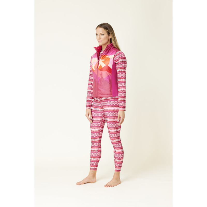 Dámska vesta Krimson Klover SELA REVERSIBLE  - tmavo ružová