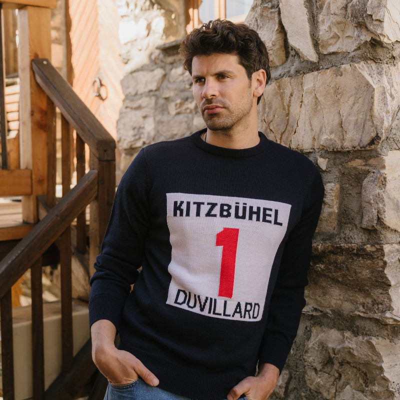 Pánsky sveter Duvillard PHILIP  - tmavo modrá