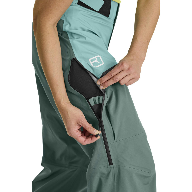 Dámske nohavice Ortovox 3L RAVINE SHELL PANTS  - šedá