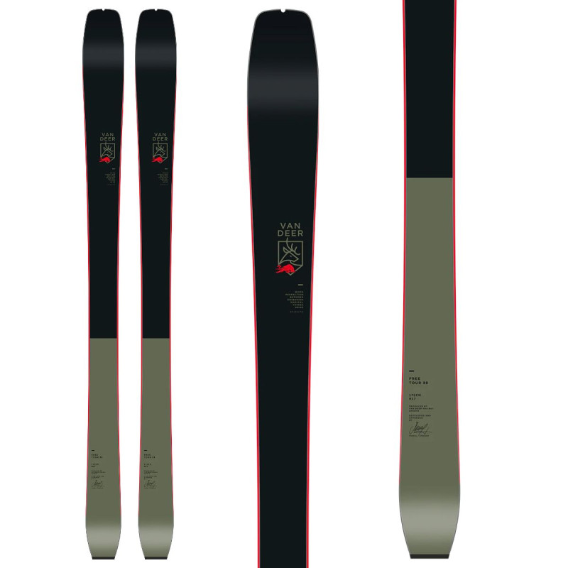 Skialpové lyže Van Deer TOUR CARBON 88 + SKINS