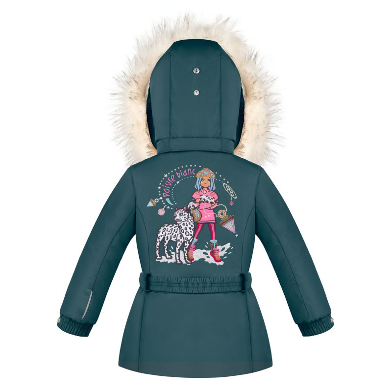 Dievčenská lyžiarská bunda Poivre Blanc W23-1003-BBGL/A  - tmavo zelená