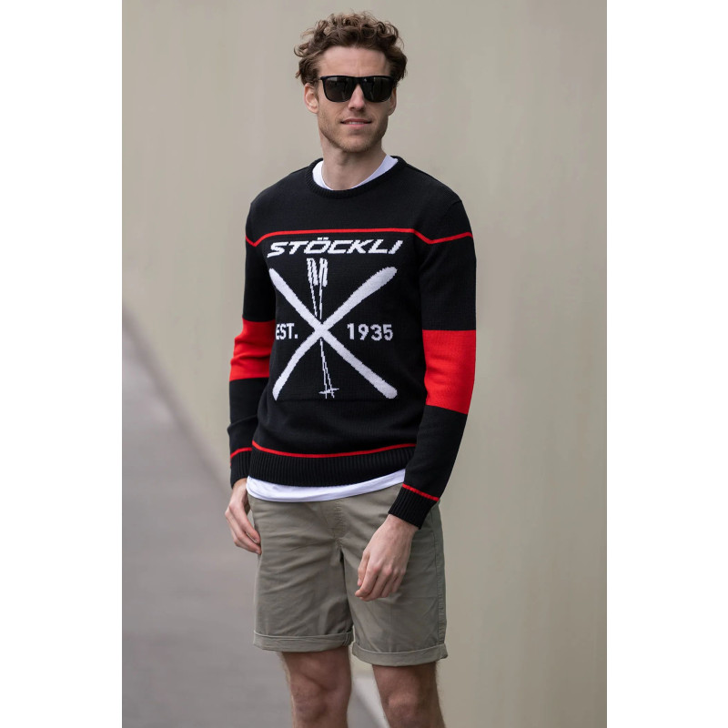 Pánsky sveter Stöckli STÖCKLI 1935  - čierna