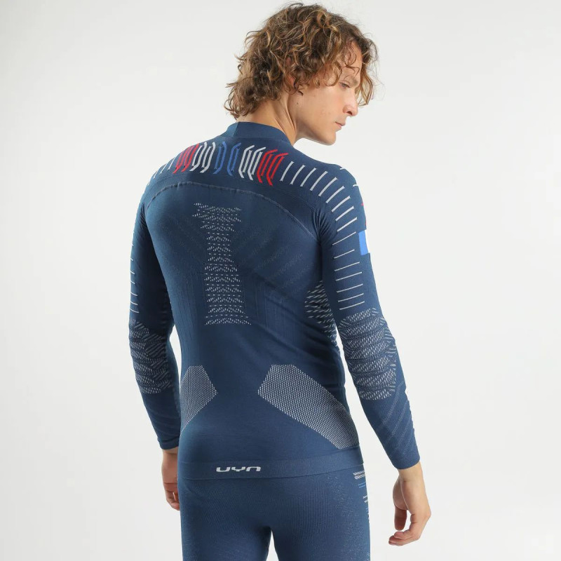 Lyžařské funkční tričko UYN NATYON 3.0 FRANCE  - tmavě modrá