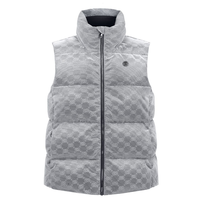 Dámska vesta Poivre Blanc W23-1205-WO/S SYNTHETIC DOWN  - strieborná