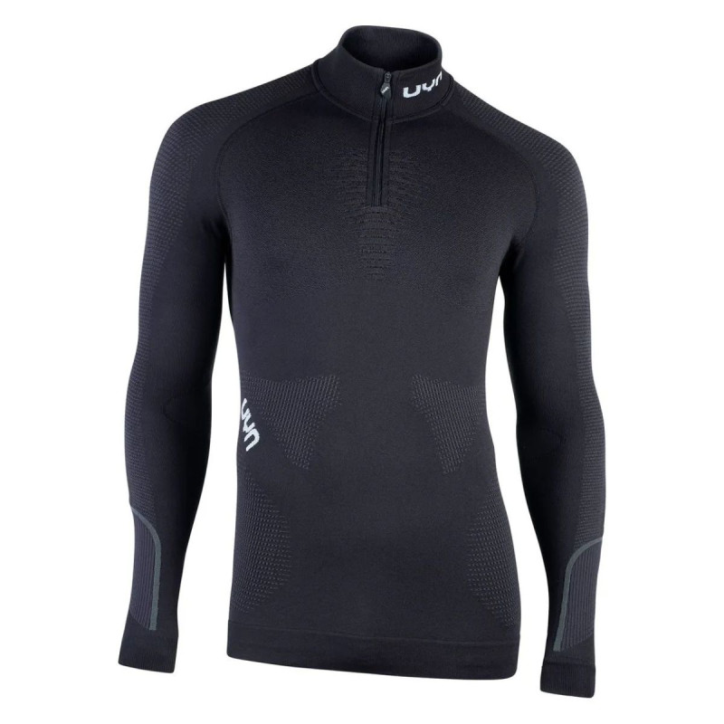 Pánske funkčné tričko UYN AMBITYON MAN LG SL ZIP  - čierna