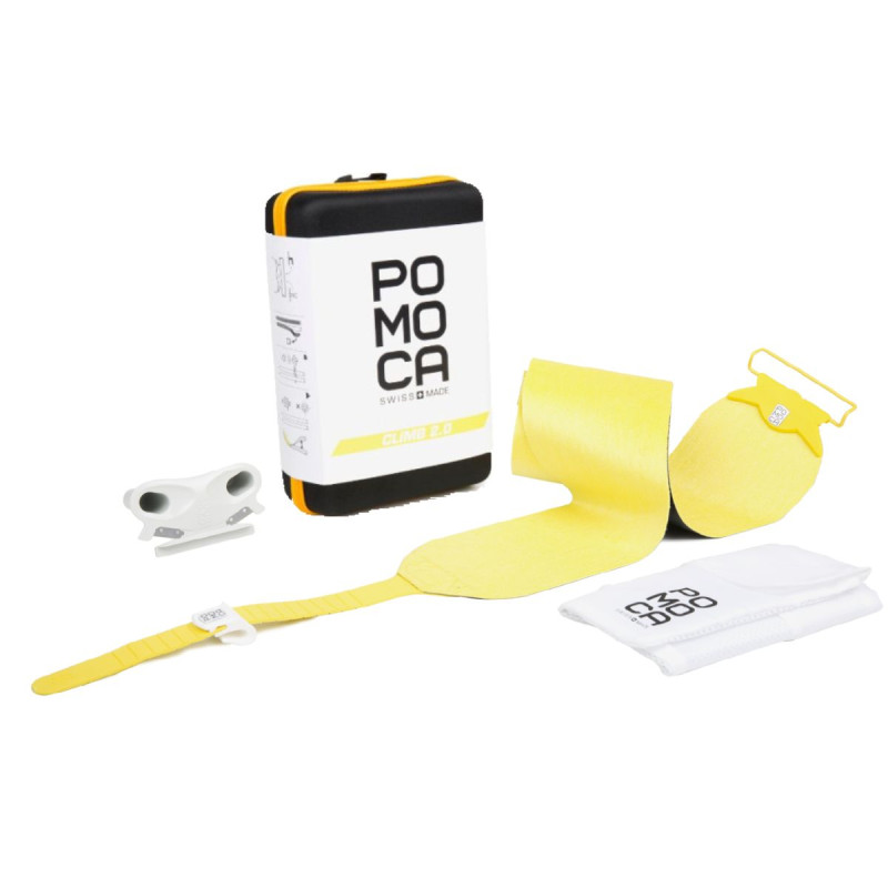 Stoupací pásy Pomoca CLIMB 2.0 READY2CLIMB 130MM  - žlutá