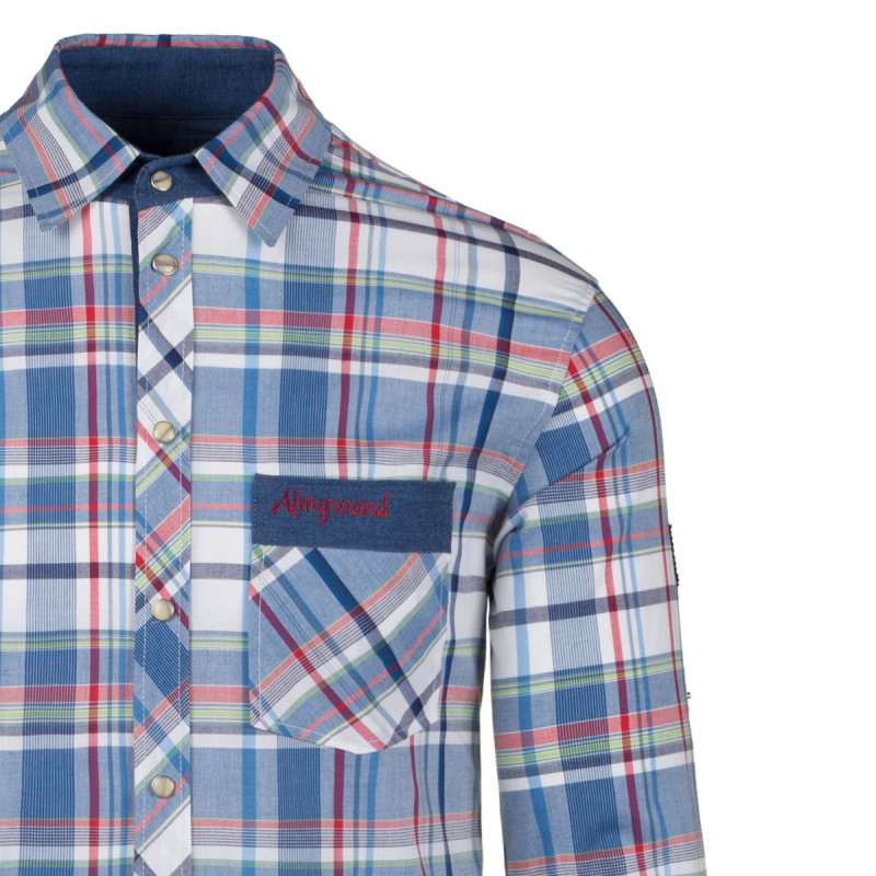 Pánska košeľa Almgwand HALLERANGERSPITZE  - modrá