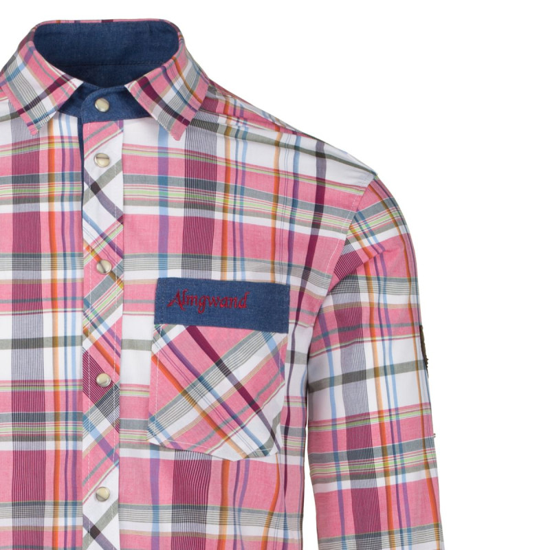 Pánská košile Almgwand HALLERANGERSPITZE  - červená