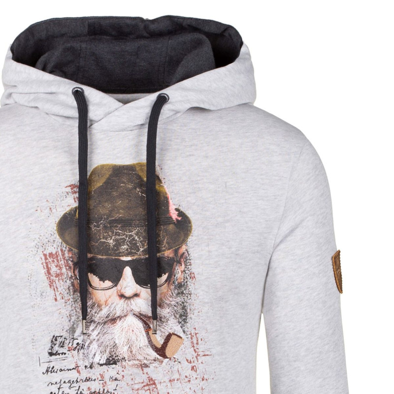 Pánská mikina Almgwand TULLENKOGEL  - šedá