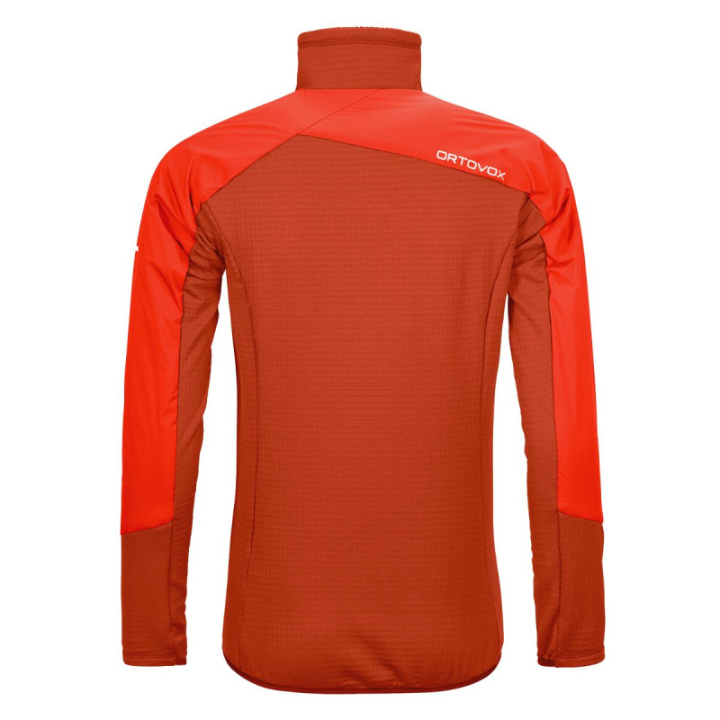 Pánska bunda Ortovox WESTALPEN SWISSWOOL HYBRID  - oranžová