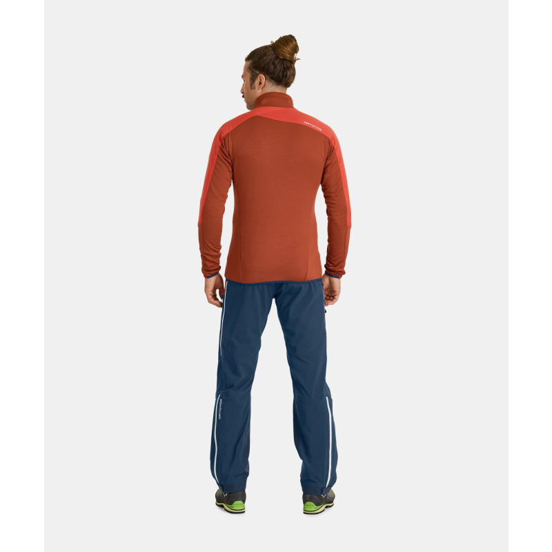 Pánska bunda Ortovox WESTALPEN SWISSWOOL HYBRID  - oranžová