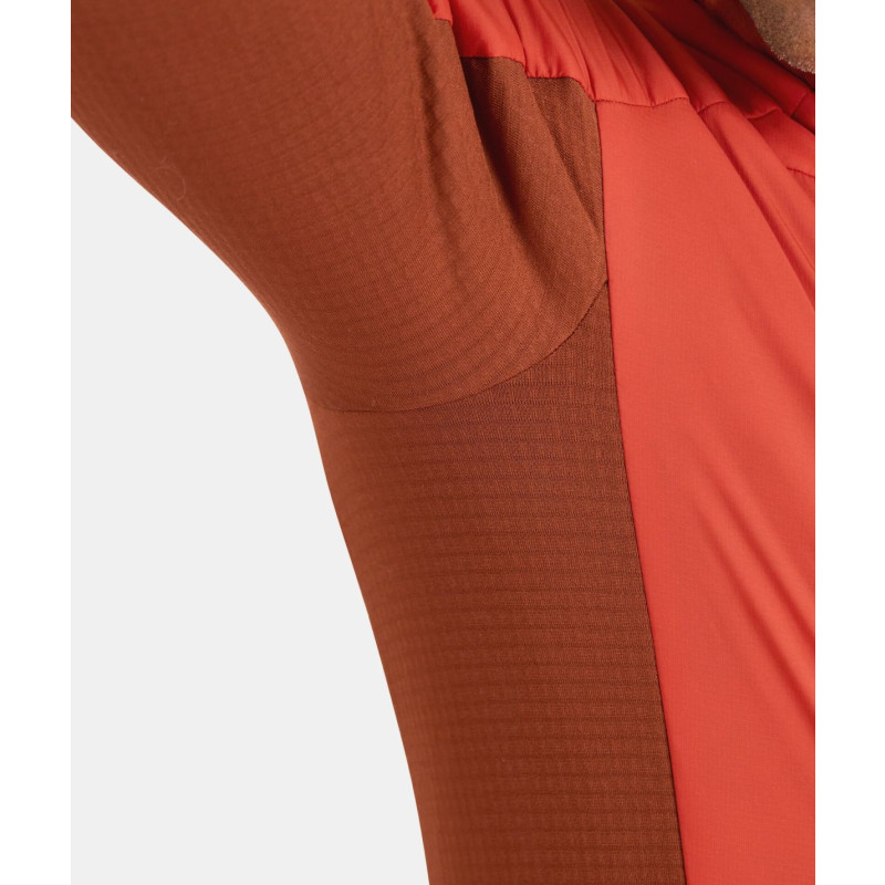 Pánska bunda Ortovox WESTALPEN SWISSWOOL HYBRID  - oranžová