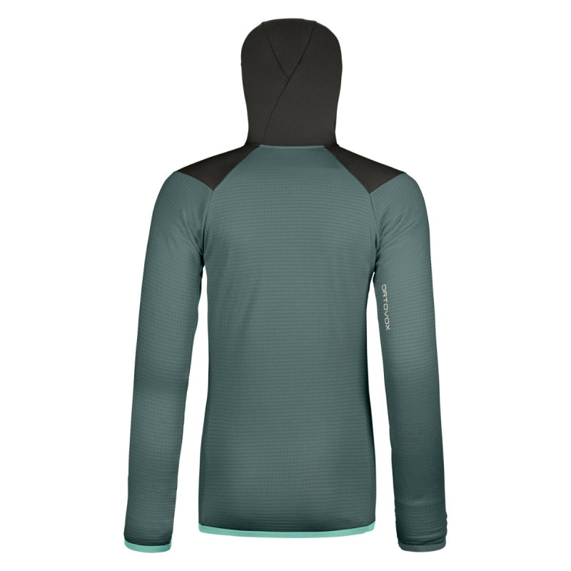 Dámska mikina Ortovox FLEECE GRID HOODY  - tmavo šedá