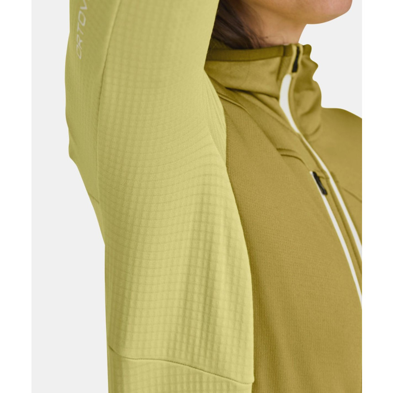 Dámska mikina Ortovox FLEECE GRID HOODY  - tmavo šedá