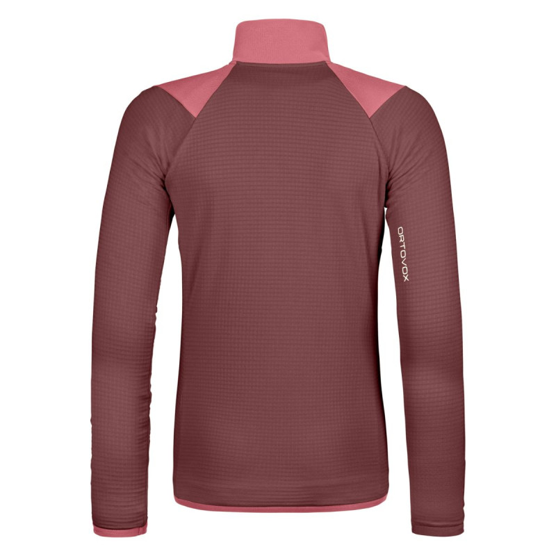 Dámská mikina Ortovox FLEECE GRID JACKET  - vínová