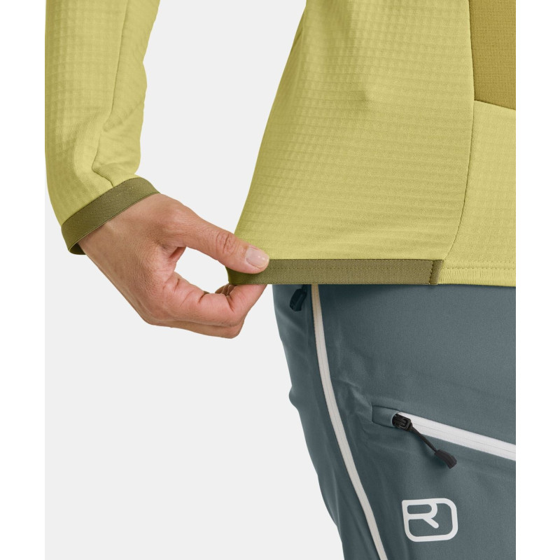 Dámská mikina Ortovox FLEECE GRID JACKET  - vínová