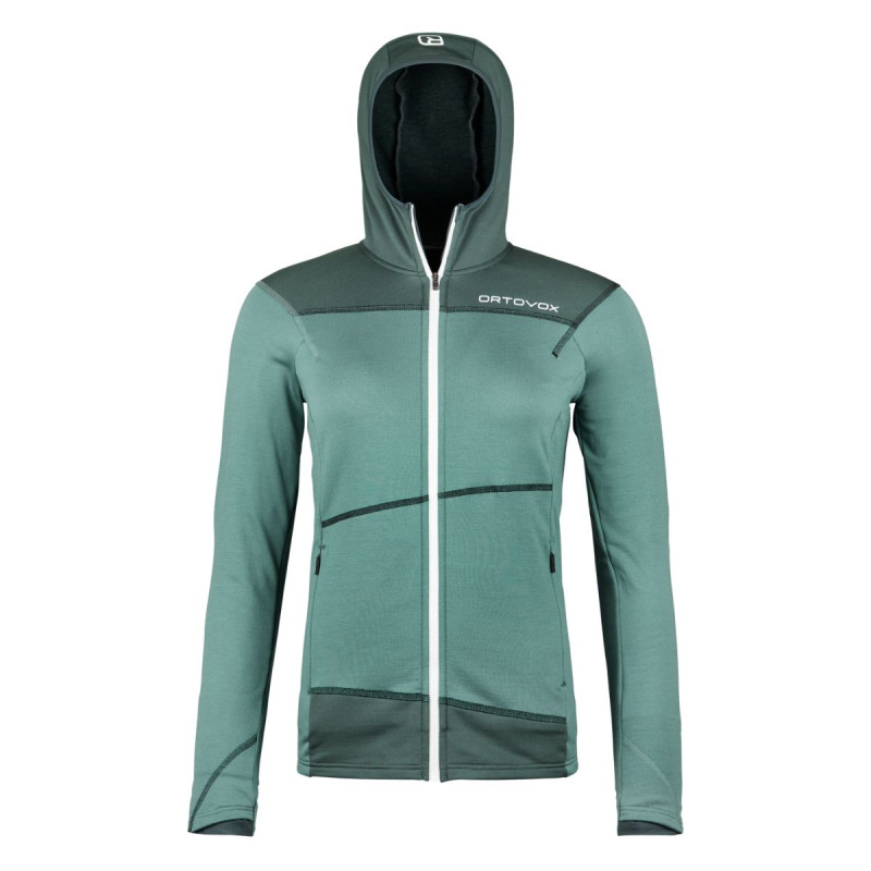 Dámska mikina Ortovox FLEECE LIGHT HOODY  - zelená