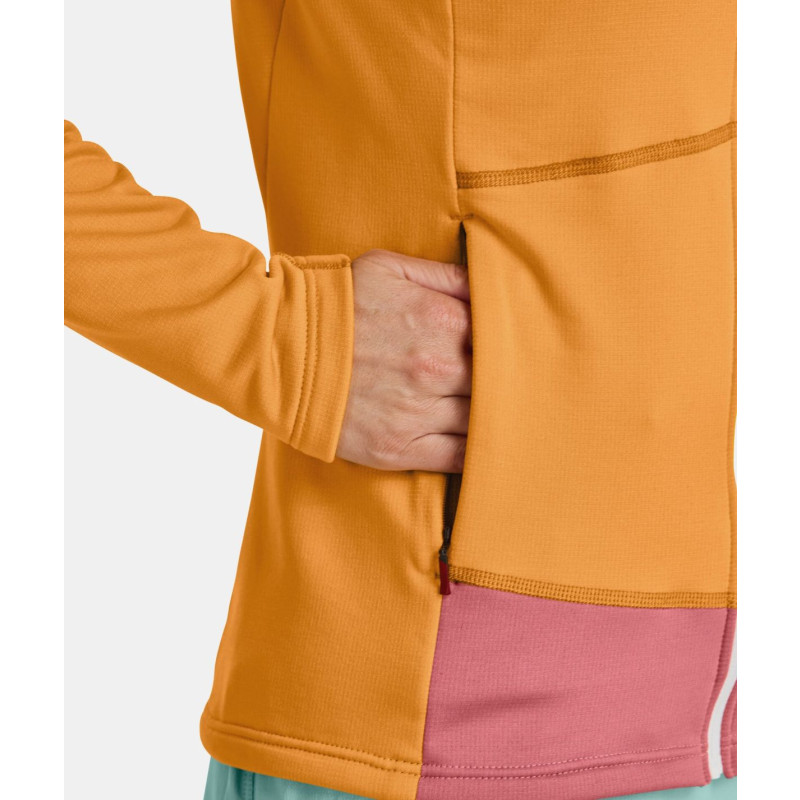 Dámska mikina Ortovox FLEECE LIGHT JACKET  - tmavo šedá