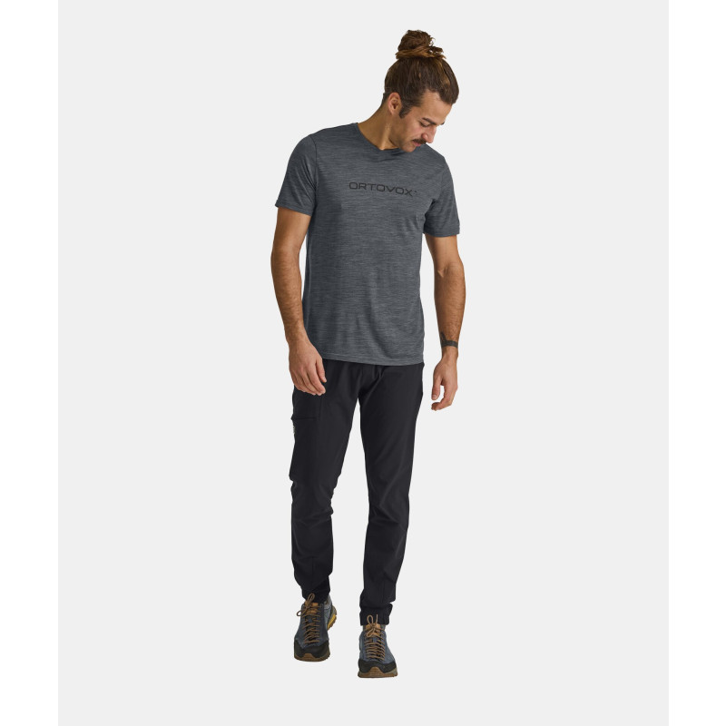 Pánské funkční tričko Ortovox 150 COOL BRAND TS  - tmavě šedá