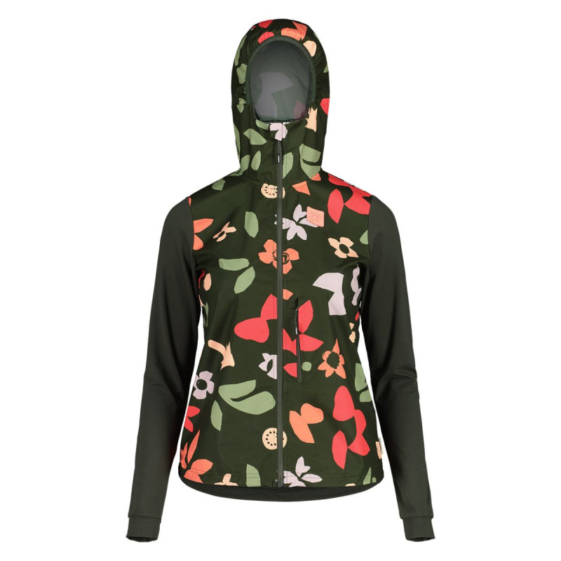 Dámska bunda Maloja SENNESM. PRINTED  - tmavo zelená