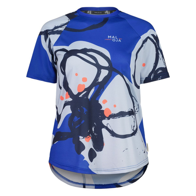 Dámsky cyklistický dres Maloja MIJANESM. MULTI 1/2  - modrá