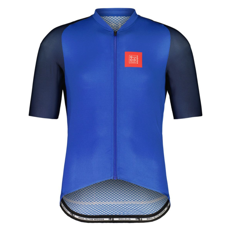 Pánsky cyklistický dres Maloja CIBRAM. 1/2 BREEZE  - modrá