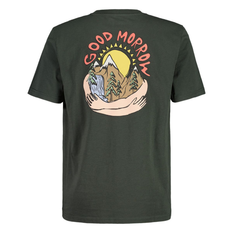 Pánske tričko Maloja RAPPEIM.  - tmavo zelená