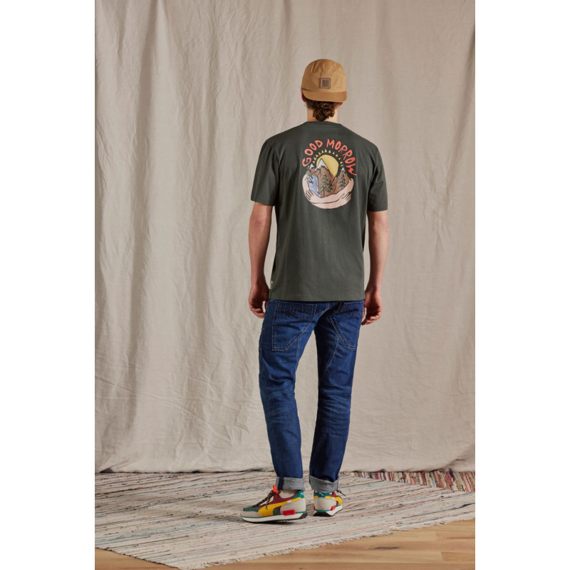 Pánske tričko Maloja RAPPEIM.  - tmavo zelená