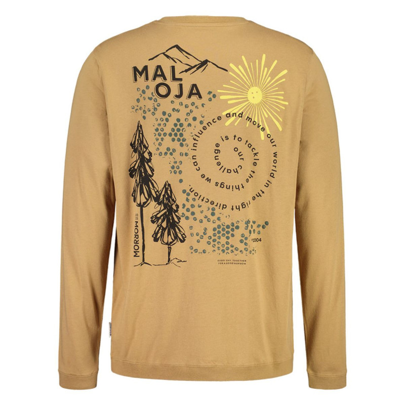 Pánske tričko Maloja STRAMENTIZZOM.  - svetlo hnedá