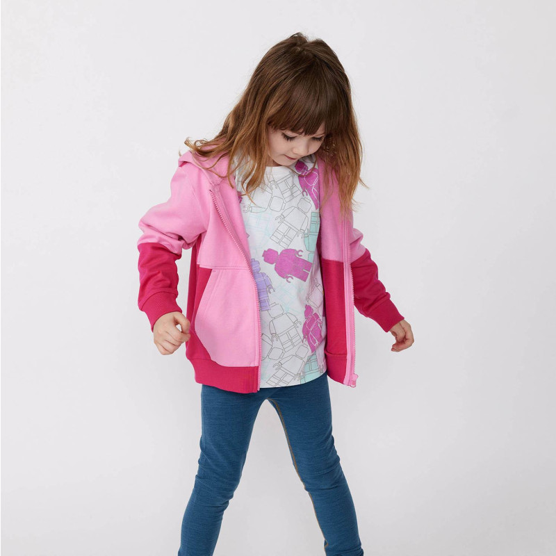 Dievčenská mikina Lego Wear SCOUT 204  - ružová