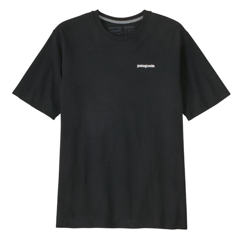 Pánske tričko Patagonia P-6 LOGO RESPONSIBILI-TEE  - čierna