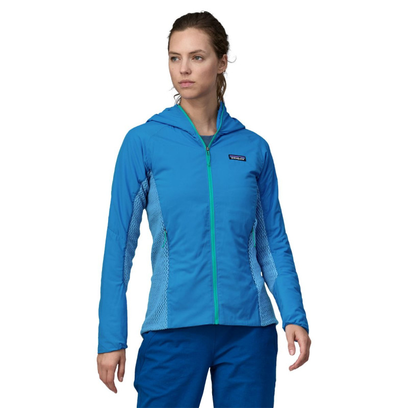 Dámska bunda Patagonia NANO-AIR LIGHT HYBRID HOODY  - modrá