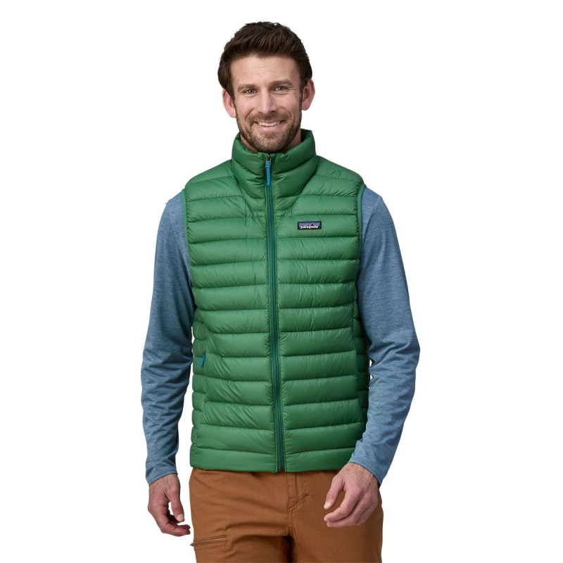 Pánská vesta Patagonia DOWN SWEATER VEST  - tmavě zelená