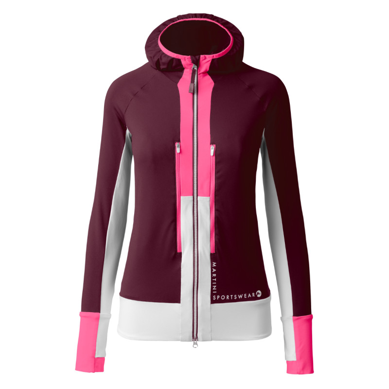 Dámská mikina Martini Sportswear HILLCLIMB  - tmavě růžová