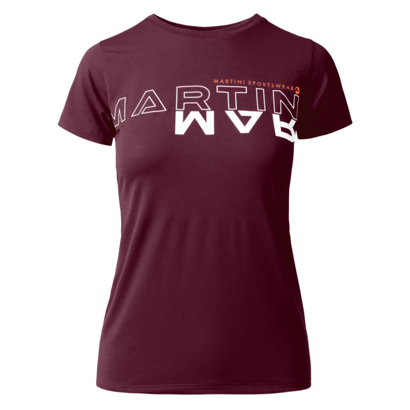 Dámske turistické funkčné tričko Martini Sportswear HILLCLIMB  - vínová