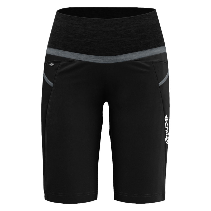 Dámske turistické kraťasy Crazy EXIT  - čierna