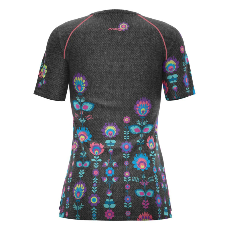 Dámske funkčné tričko Crazy WONDER MAGIC  - tmavo šedá
